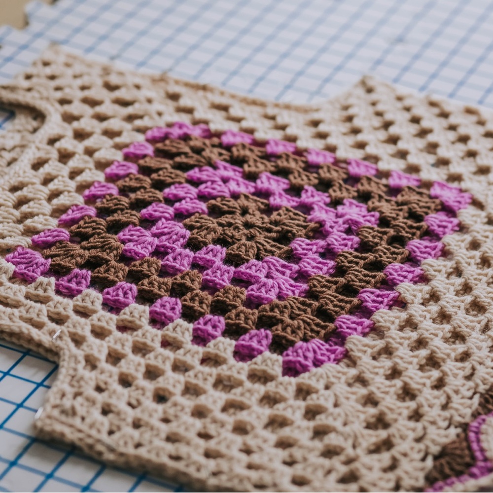 Crochet Patterned Blanket - image 1